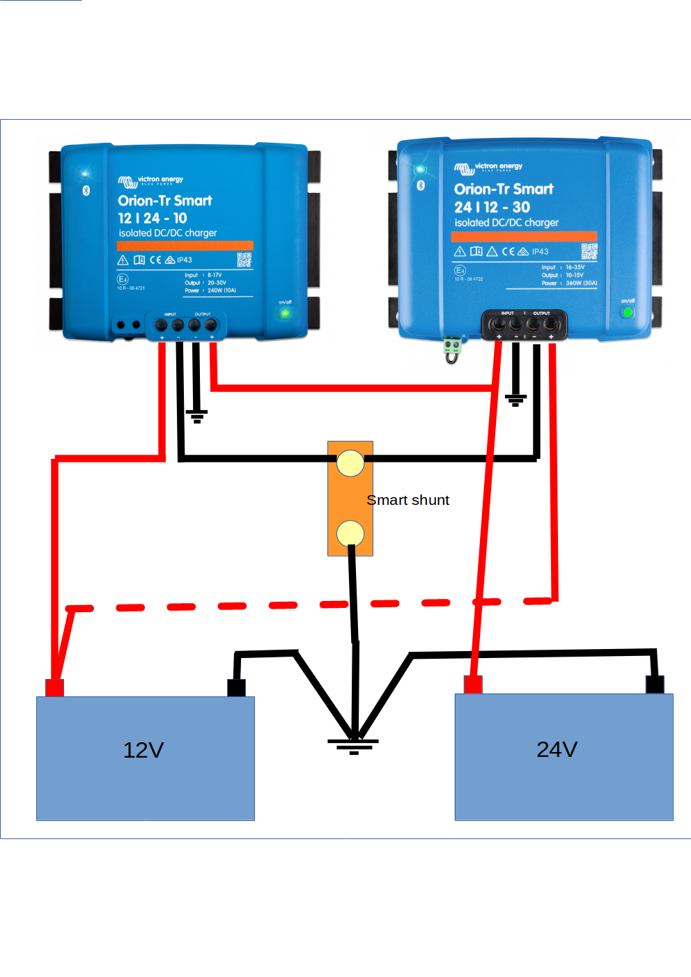 Two dc-dc isolated chargers with the option to choose the charging  direction with smart shunt possible? - Victron Community