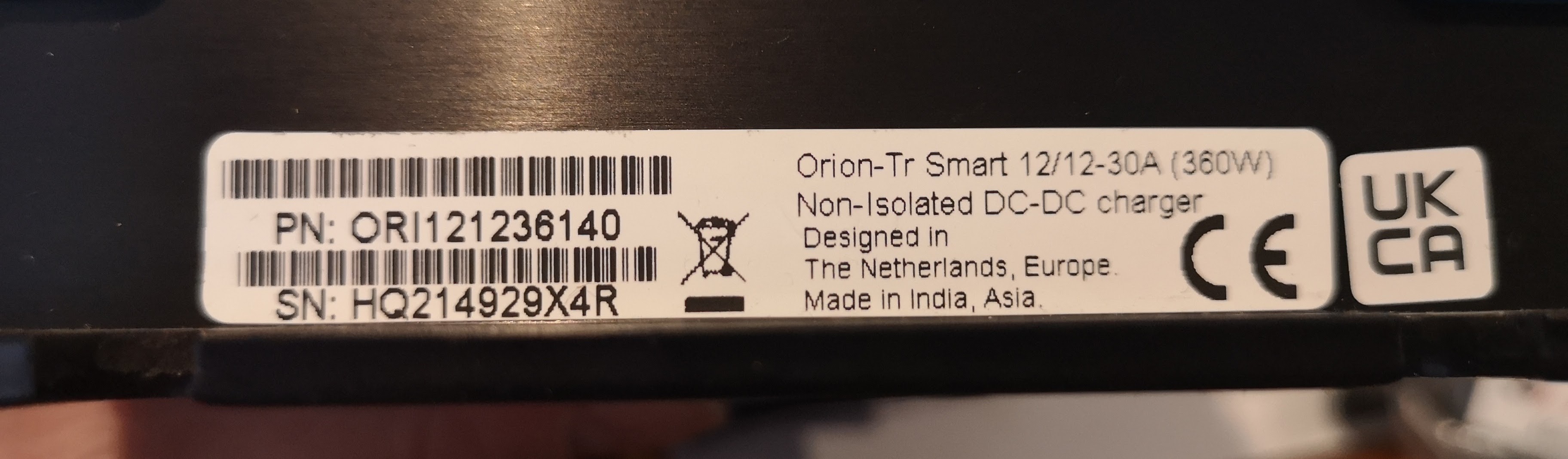 Victron Energy Orion-Tr Smart 12/12-Volt 30 Amp 360-Watt DC-DC