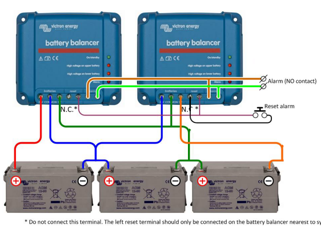 Balance configuration for 3 x 12v batteries configured for 36v ...